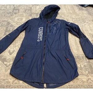 Nike Dallas Cowboys NFL Team Full Zip Hooded Parka Jacket Womens SZ Small NWOT